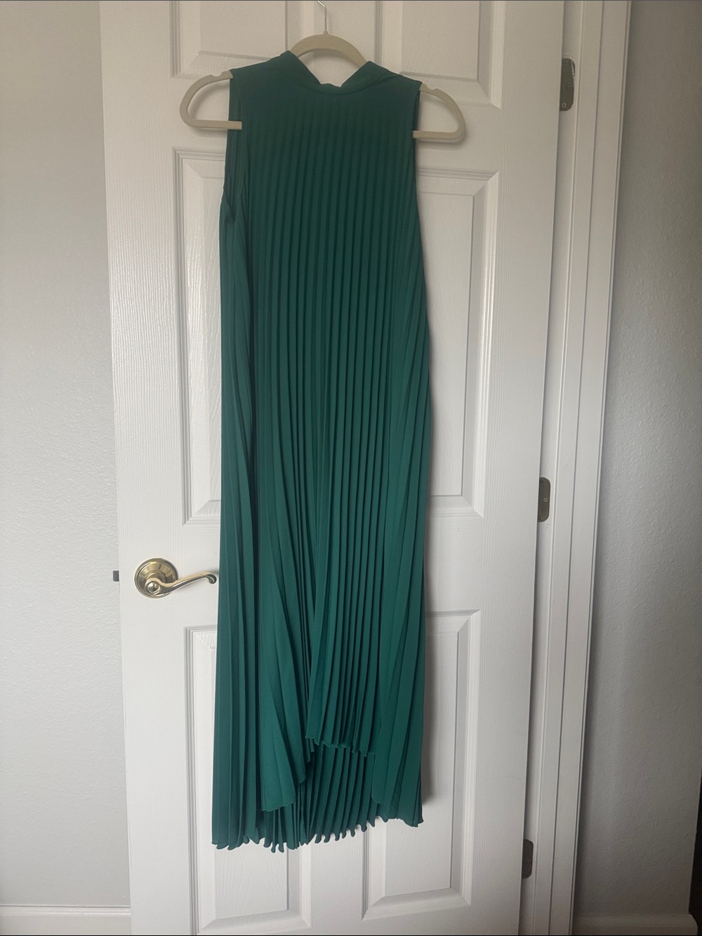 SHEIN Teal Pleated Maxi Skirt